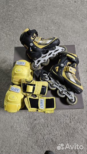 Ролики детские раздвижные 30-33 и защита