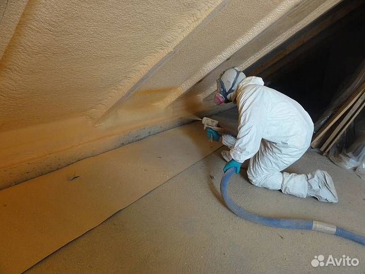 Утепление пенополиуретаном потолка дома