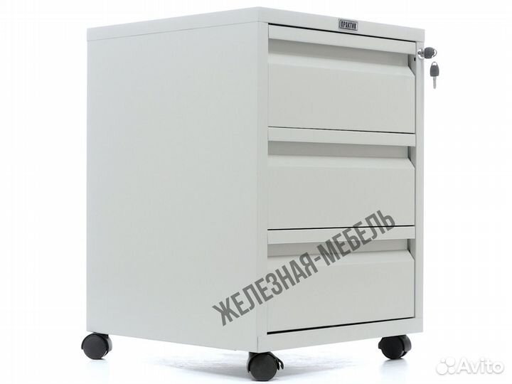 Тумба для офиса Практик Bfc-66/3 на колёсах