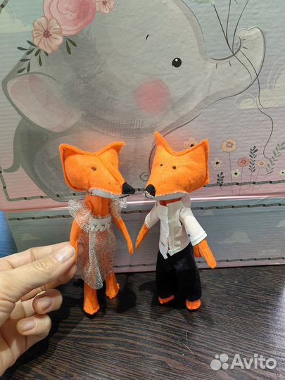Лисички из фетра лис лисёнок
