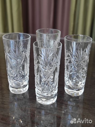 Хрустальные фужеры,рюмки,стаканы
