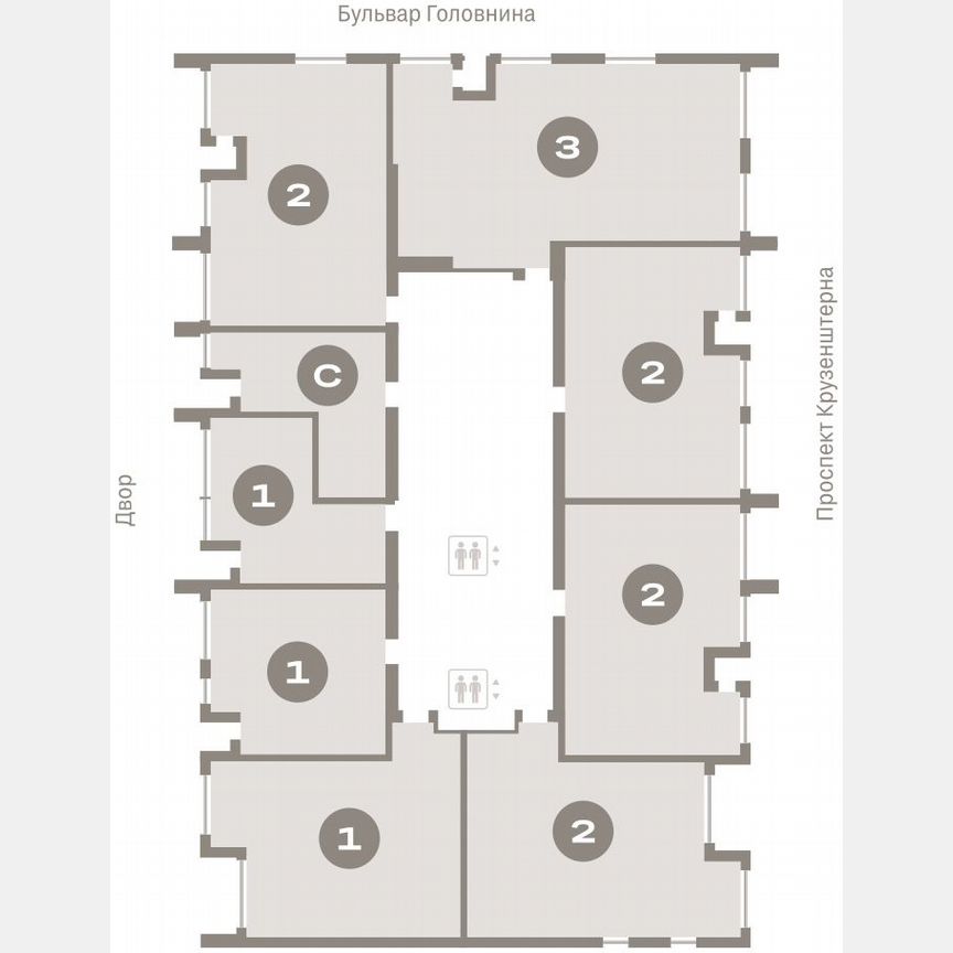 1-к. квартира, 45,1 м², 13/16 эт.