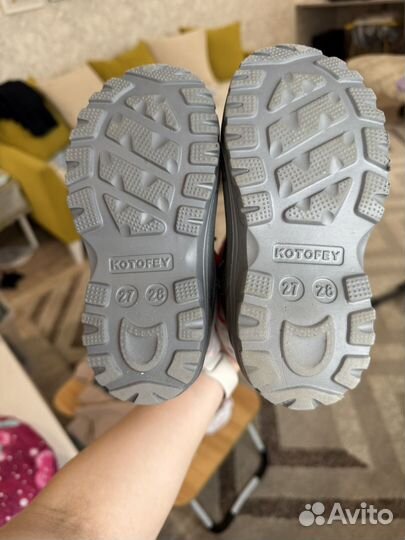 Сниубутсы котофей 27 28 для девочки