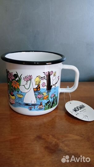 Эмалированная кружка Muurla Moomin 800мл новая