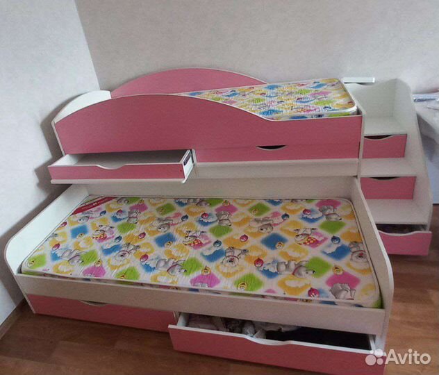 Двухъярусная кровать выдвижная бу