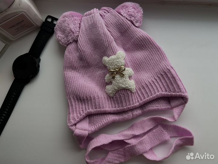 Шапка для девочки зимняя новая
