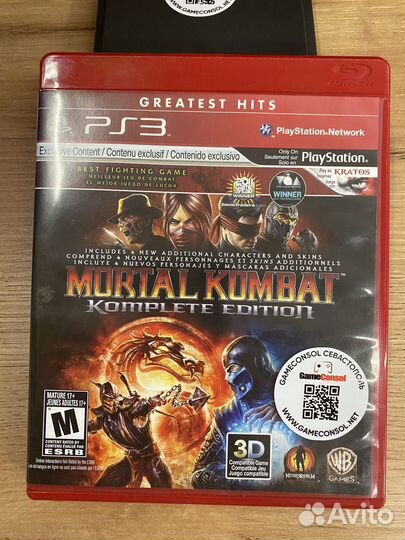 Mortal Kombat Komplete Edition диск для PS3 б/у