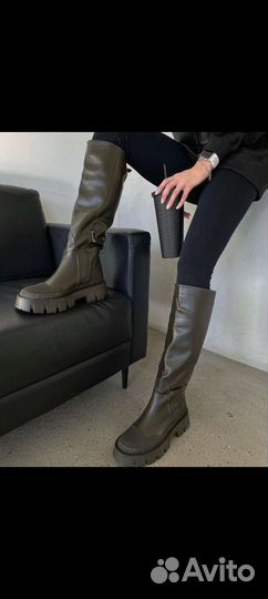 Сапоги трубы женские зимние