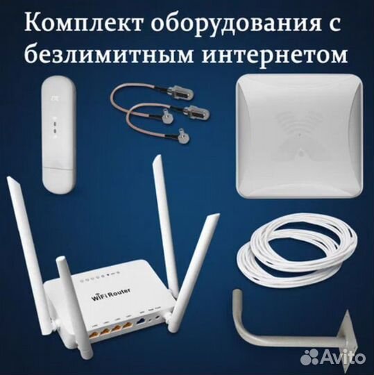 Комплект оборудования для подключения интернета