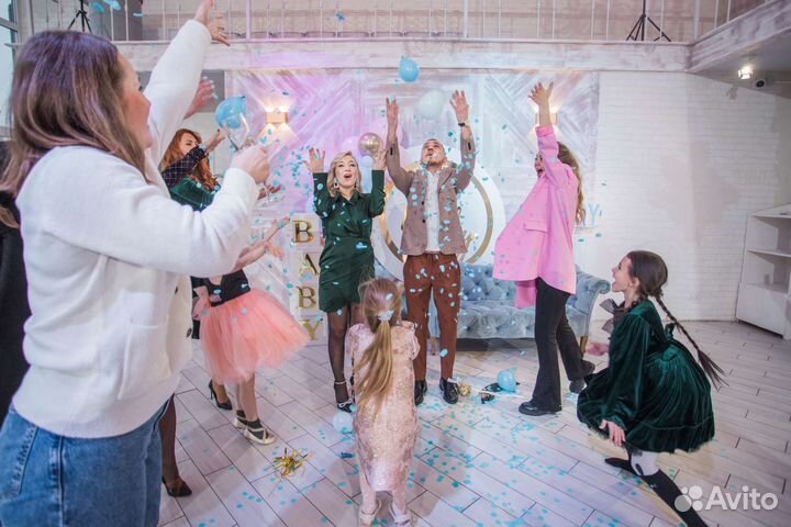 Организация гендер пати, baby shower