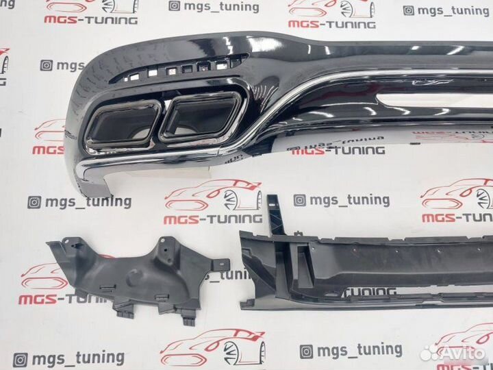 Диффузор с насадками S-Class W222 стиль 63 Рест