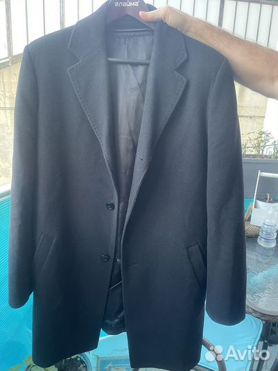 Пальто мужское черное royal spirit классическое