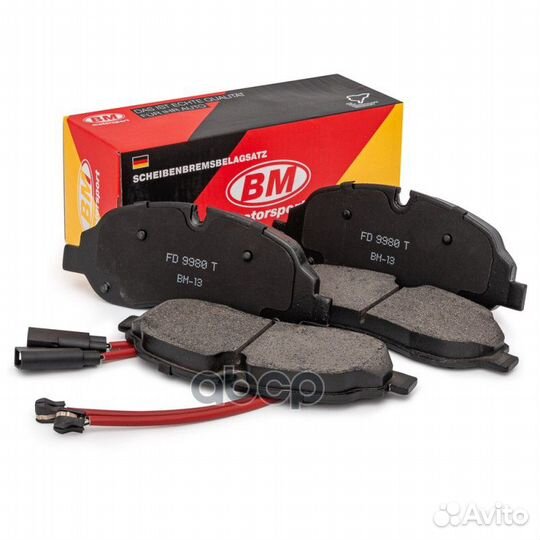 Колодки тормозные дисковые перед FD9980T BM-Mot