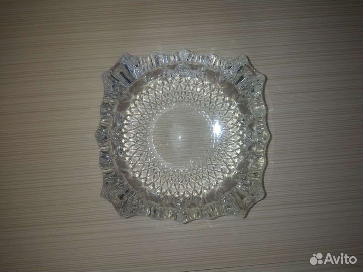 Пепельница хрустальная хрусталь винтаж СССР