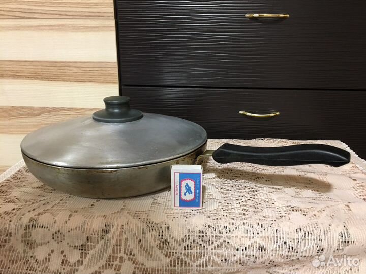 Большая сковородка СССР с крышкой