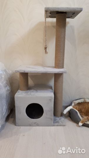 Домик для кошки с когтеточкой
