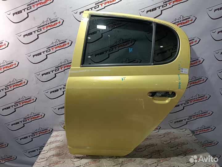 Дверь toyota vitz yaris NCP10 NCP13 NCP15 SCP10 SCP13 6700452011 задняя левая желтый, 595 XE168