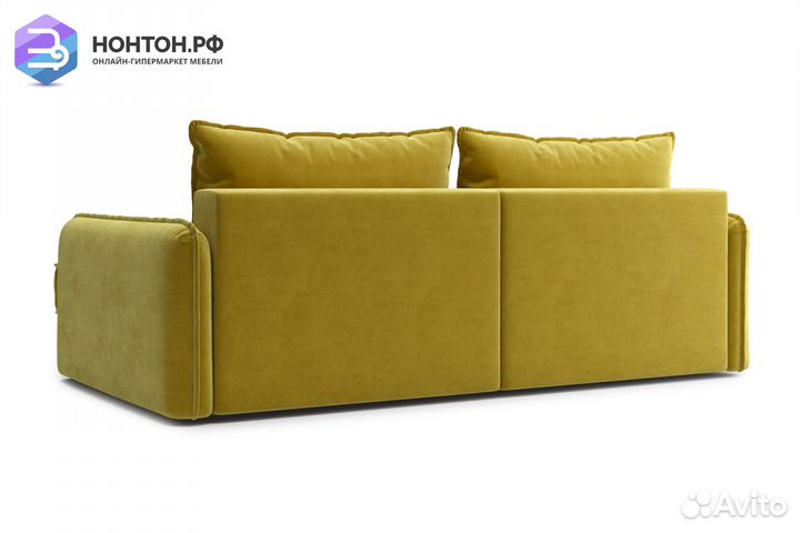 Диван угловой тик-так Антей горчичный