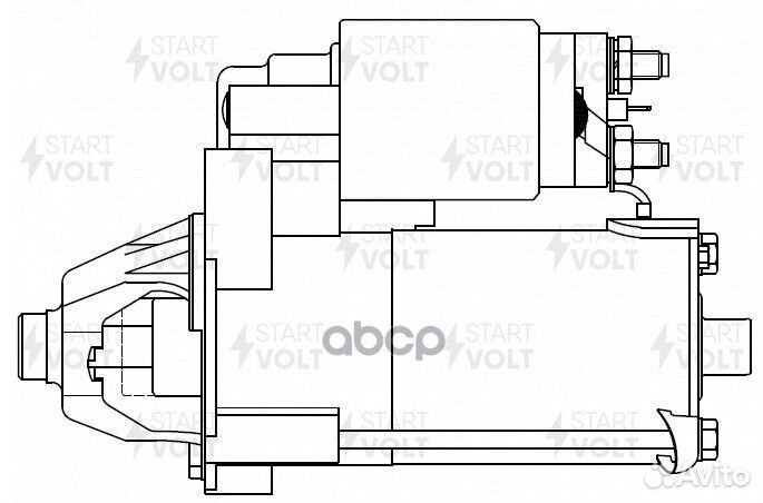Стартер Ford Transit Connect (02) 1.8TDCi 1,4к
