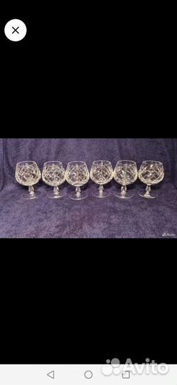 Бокалы хрустальные СССР