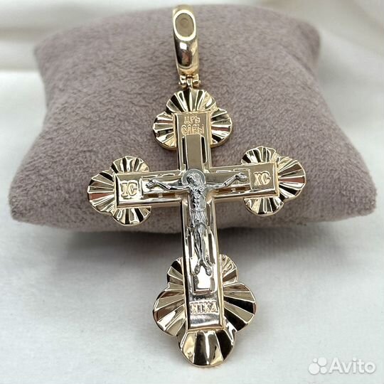 Новый Золотой нательный крест 585 пробы
