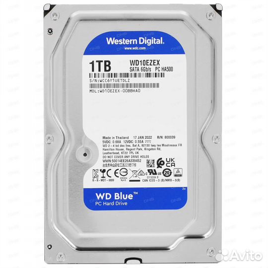 Жесткий диск WD Blue 1 тб