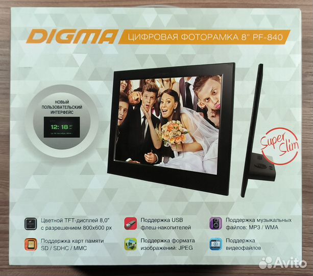 Цифровая фоторамка Digma PF-840