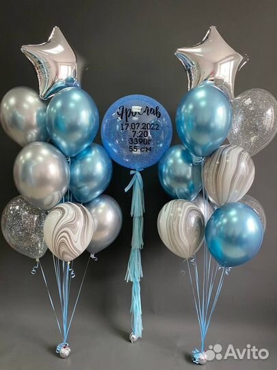 Гелиевые шары Воздушные шары на выписку из роддома