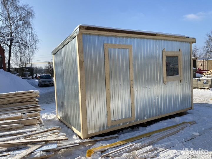 Вагончик бытовка хозблок металл и дерево