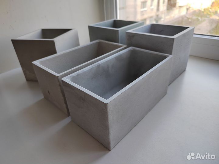 Кашпо из бетона