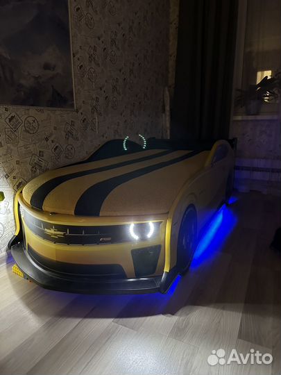 Кровать машинка с подсветкой