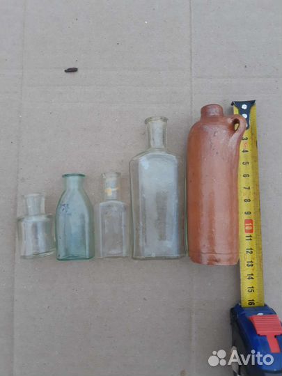 Бутылка старая 1/4 ведра и шкалики