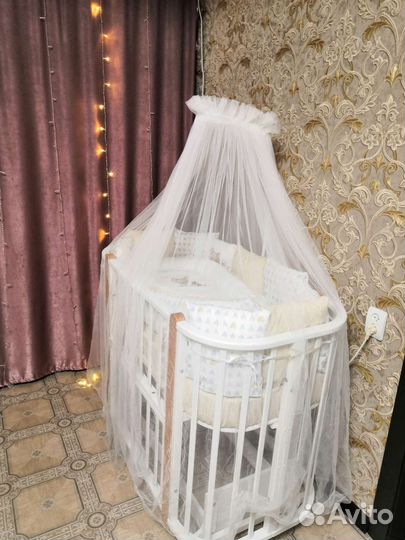 Детская кроватка трансформер,комод пеленальный итд