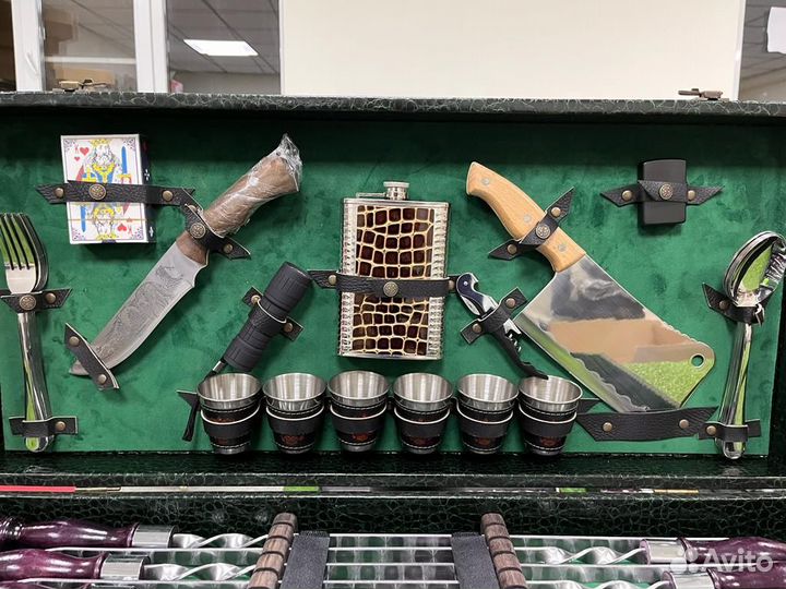 Подарочные шампура в кейсе