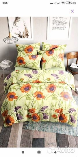 Постельное белье евро поплин