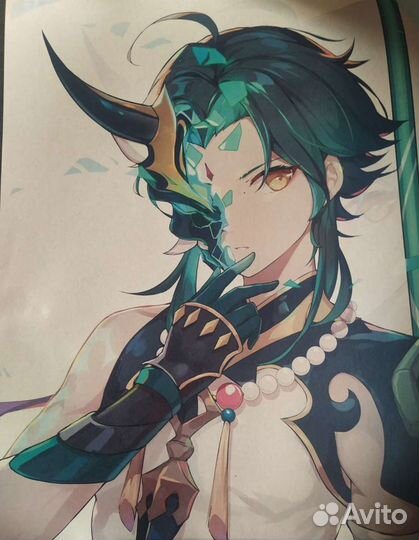 Плакат Genshin Impact новый/аниме