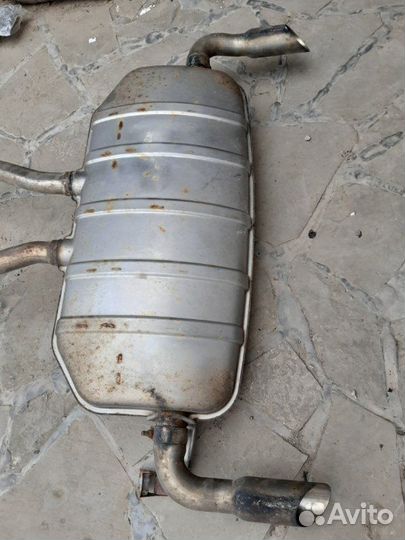 Глушитель в сборе Audi Q7 4LB 3.0tfsi cjtc 2012