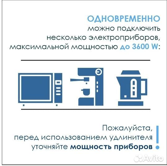 Удлинитель настольный 2 розетки 2 USB
