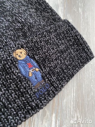 Шапка с мишкой Ralph Lauren