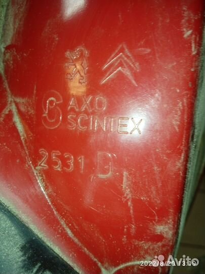 Фонарь задний наружный правый Peugeot 206