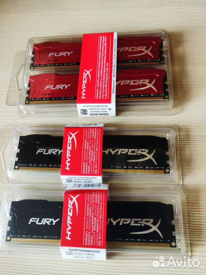 Новая Оперативная память ddr3 8gb HyperX fury