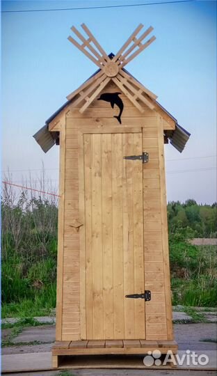 Уличный туалет с установкой SKU008