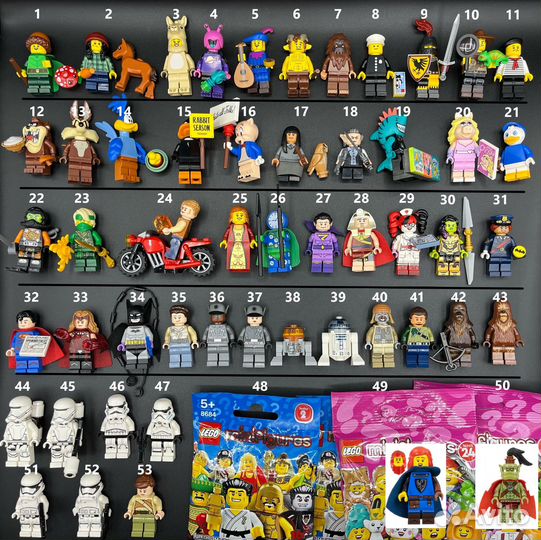 Lego минифигурки разных серий
