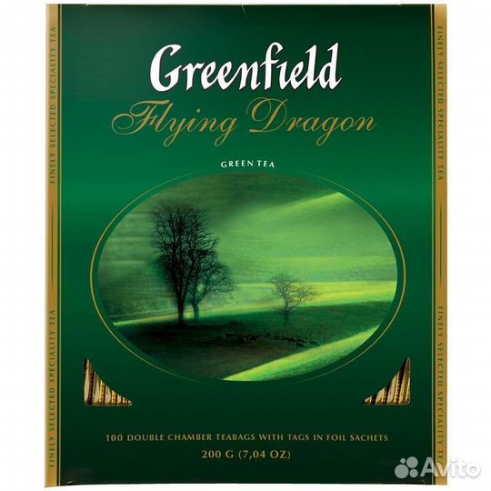 Чай Гринфилд 100пак зеленый