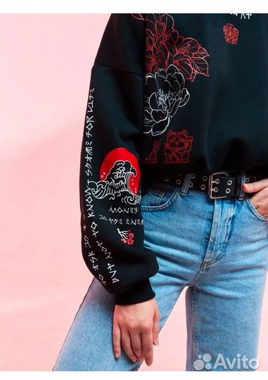 Худи укороченное с начесом