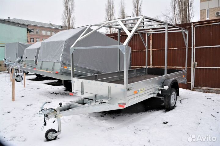Прицеп Саранский снегоходный 3500 с тентом