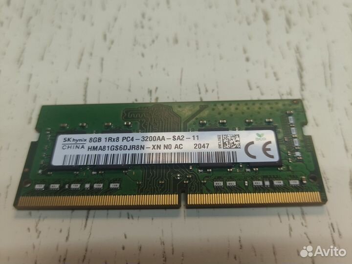 Оперативная память для ноутбука DDR 4 8gb 3200