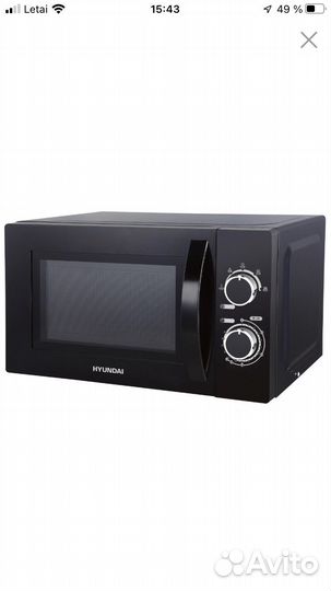 Микроволновая печь соло Hyundai HYM-M2063 Black