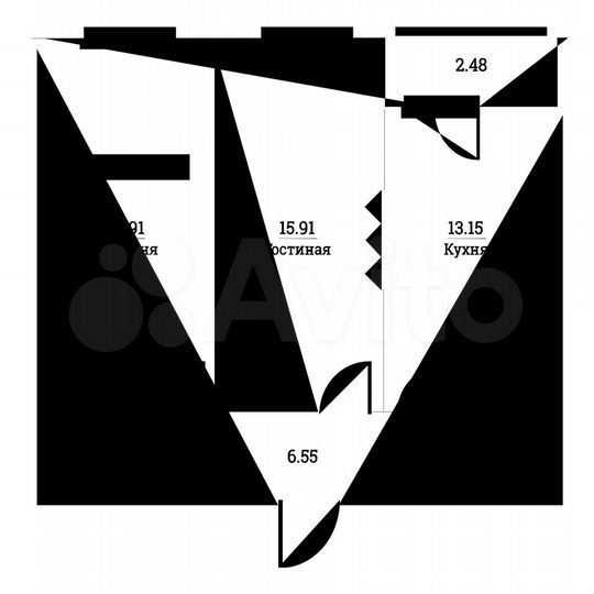 2-к. квартира, 57,5 м², 13/14 эт.