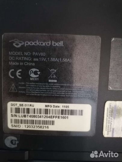 Нетбук Packard Bell dot se